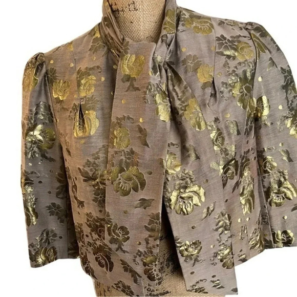 Juicy Couture Gilded Cherry Blossom‎ Tie Jacket 8 NWT - Picture 3 of 9